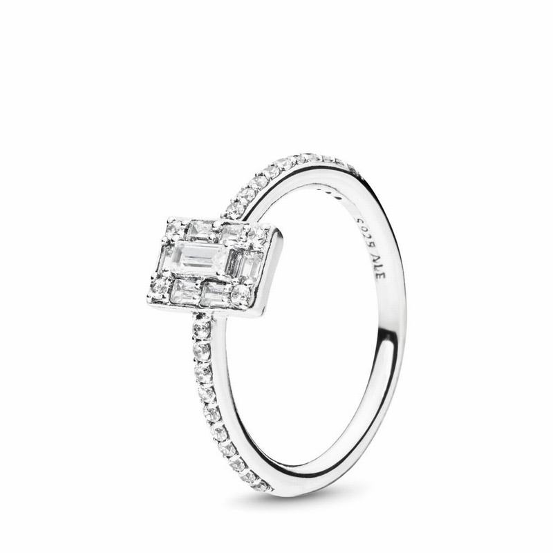 Pandora Luminous Ice Promise Ring NZ Sale, Sterling Silver (702685-GZI)